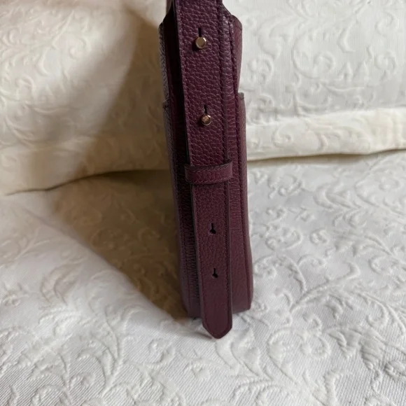 Elegant Kate Spade New York Crossbody Bag - Rich Merlot color, Pebbled Leather. - Picture 7 of 10